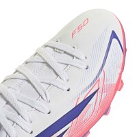 adidas F50 Hyperfast Club High FG/MG Kinder Chaos vs Control  - weiß/blau/rot
