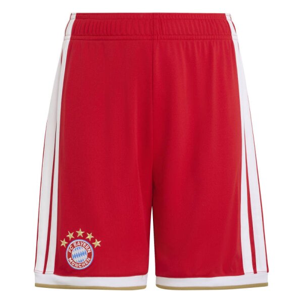 adidas FC Bayern München Shorts Home 26/27 Kinder - rot/weiß