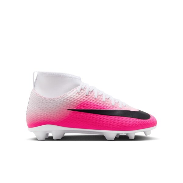 Nike Mercurial Superfly 11 High Club FG/MG Kinder Breakout - weiß/pink/schwarz
