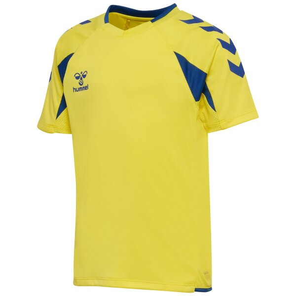 hmlCORE 2.0 Jersey S/S Kids - blazing yellow/true blue