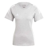 adidas Tiro 24 Sweat T-Shirt Damen - mgreyh/white