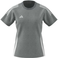 adidas Tiro 24 Sweat T-Shirt Damen - mgreyh/white