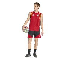 adidas DFB Ärmellos Trainingstrikot Herren WM2026 - rot/gold/schwarz