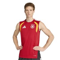 adidas DFB Ärmellos Trainingstrikot Herren WM2026 - rot/gold/schwarz