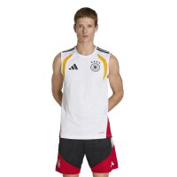 adidas DFB Ärmellos Trainingstrikot Herren WM2026 - weiß/schwarz/rot/gold