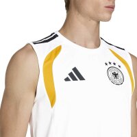 adidas DFB Ärmellos Trainingstrikot Herren WM2026 - weiß/schwarz/rot/gold
