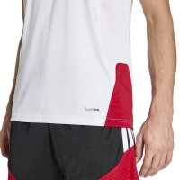 adidas DFB Ärmellos Trainingstrikot Herren WM2026 - weiß/schwarz/rot/gold