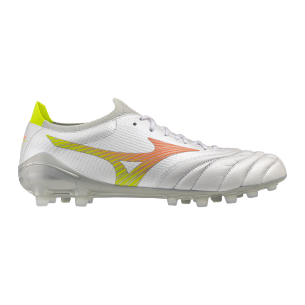 Mizuno Morelia Neo V Beta Elite AG Herren - silber/orange