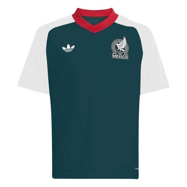 adidas Mexiko 26 Auswärts Pre Match Trikot Kinder - white/aurivy