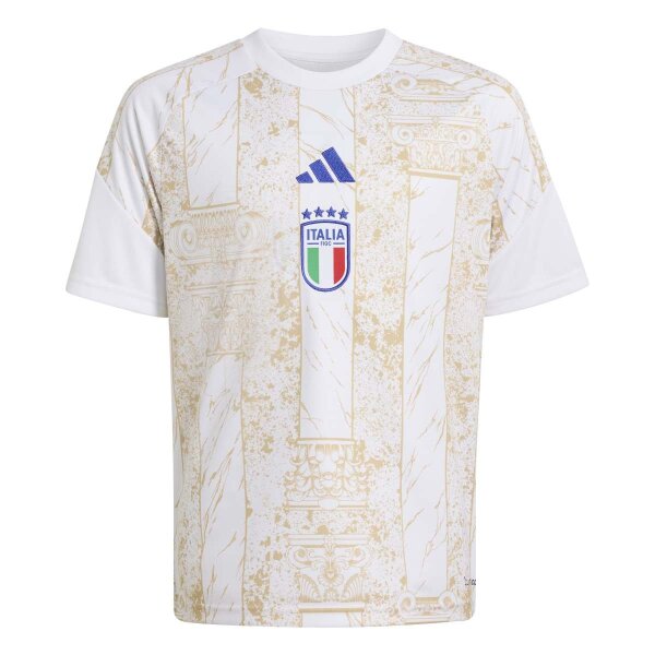 adidas Italien 26 Heim Pre-Match Trikot Kinder - white/hazbei