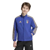 adidas Italien Heim Trainingsjacke Kinder - boblue