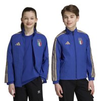 adidas Italien Heim Trainingsjacke Kinder - boblue