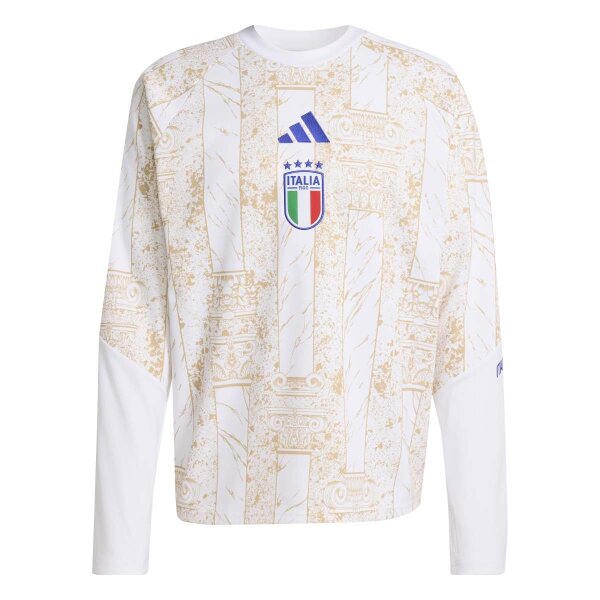 adidas Italien 26 Heim Pre-Match Warm Sweatshirt Herren - white/hazbei