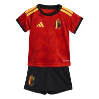 adidas Belgien 26 Heim Baby Kit Trikotset Baby - red/bogold