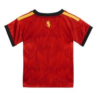 adidas Belgien 26 Heim Baby Kit Trikotset Kleinkinder - red/bogold