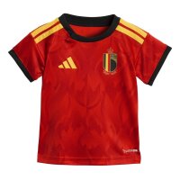 adidas Belgien 26 Heim Baby Kit Trikotset Kleinkinder - red/bogold