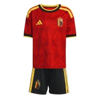 adidas Belgien 26 Heim Set Trikotset Kinder - red/bogold