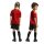adidas Belgien 26 Heim Set Trikotset Kinder - red/bogold