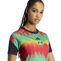 adidas Jamaika 26 x Bob Marley Heim Pre Match Trikot Damen - bogold/vivgrn/purrub