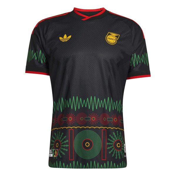 adidas Jamaika 26 x Bob Marley Auswärts Authentic Trikot Herren - black