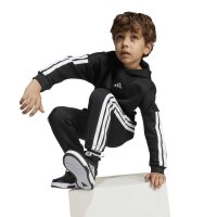 adidas Little 3 Stripes Essentials Fleece Trainingsanzug Kinder - black