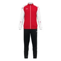 Jako Sonic Polyesteranzug Unisex Erwachsene - rot/weiß