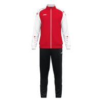 Jako Sonic Polyesteranzug Unisex Erwachsene - rot/weiß