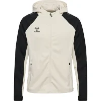 hummel Hmlcima 2.0 Zip Hoodie Herren - marshmallow/black