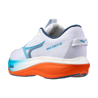 Mizuno Wave Rider 30 Laufschuhe Herren - weiß/blau/orange