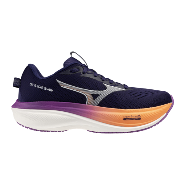 Mizuno Wave Rider 30 Laufschuhe Damen - navy/orange/pink