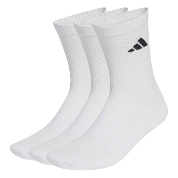 adidas dämpfende Crew Socken 3er Pack - weiß/schwarz