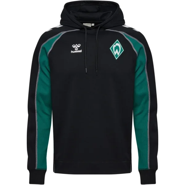 hummel SV Werder Bremen Travel Hoodie 26/27 Herren - schwarz/grün