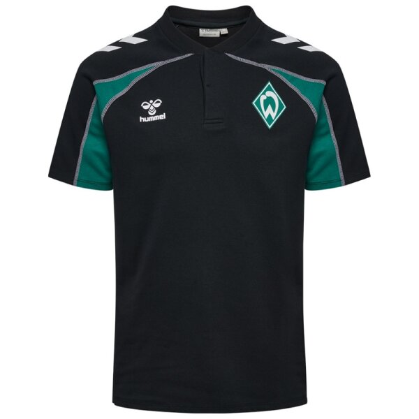 hummel SV Werder Bremen Travel Polo 26/27 Herren - schwarz/grün
