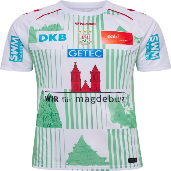 hummel SC Magdeburg Trikot Away 26/27 Herren - weiß/grün