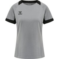 hummel Lead S/S Poly Trikot Damen - grey melange