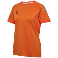hummel Lead S/S Poly Trikot Damen - orange tiger