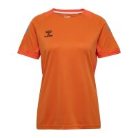 hummel Lead S/S Poly Trikot Damen - orange tiger