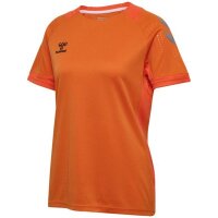 hummel Lead S/S Poly Trikot Damen - orange tiger