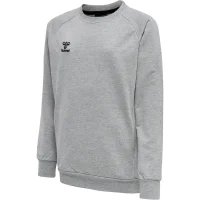 hummel Move Grid Cotton Sweatshirt Kinder - grey melange