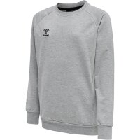 hummel Move Grid Cotton Sweatshirt Kinder - grey melange