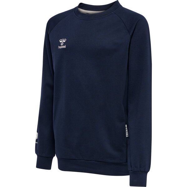 hummel Move Grid Cotton Sweatshirt Kinder - marine