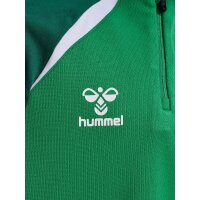 hummel Lead 2.0 Half Zip Trainingsjacke Kinder - jelly bean/evergreen