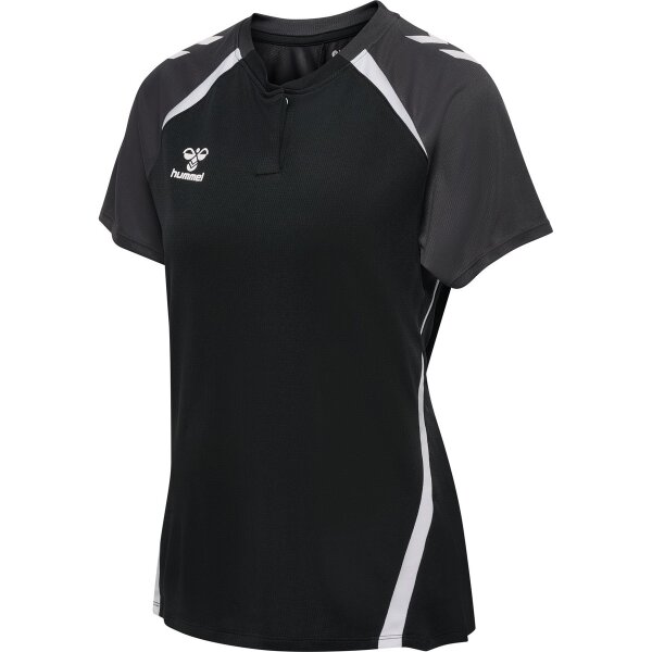 hummel Lead 2.0 Polo Damen - black/asphalt
