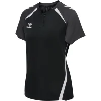 hummel Lead 2.0 Polo Damen - black/asphalt