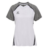 hummel Lead 2.0 Polo Damen - white/steel gray