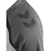 hummel Lead 2.0 Polo Damen - white/steel gray