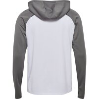 hummel Lead 2.0 Zip Hoodie Herren - white/steel gray