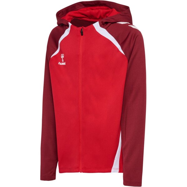 hummel Lead 2.0 Zip Hoodie Kinder - true red/maroon