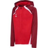 hummel Lead 2.0 Zip Hoodie Kinder - true red/maroon