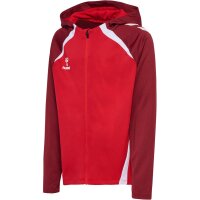 hummel Lead 2.0 Zip Hoodie Kinder - true red/maroon